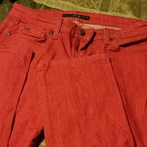 Red vintage Joe's B cigarrette jeans